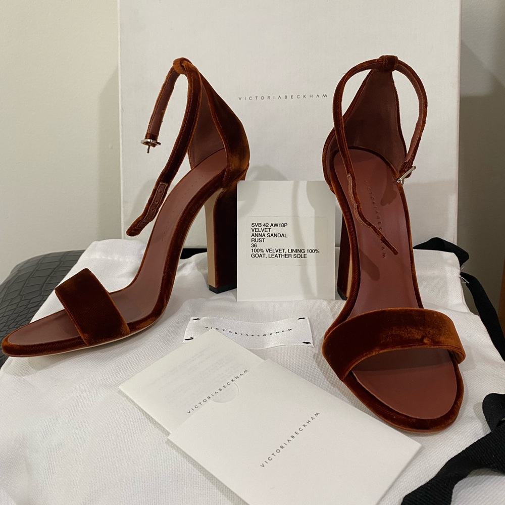 Victoria Beckham suede heels